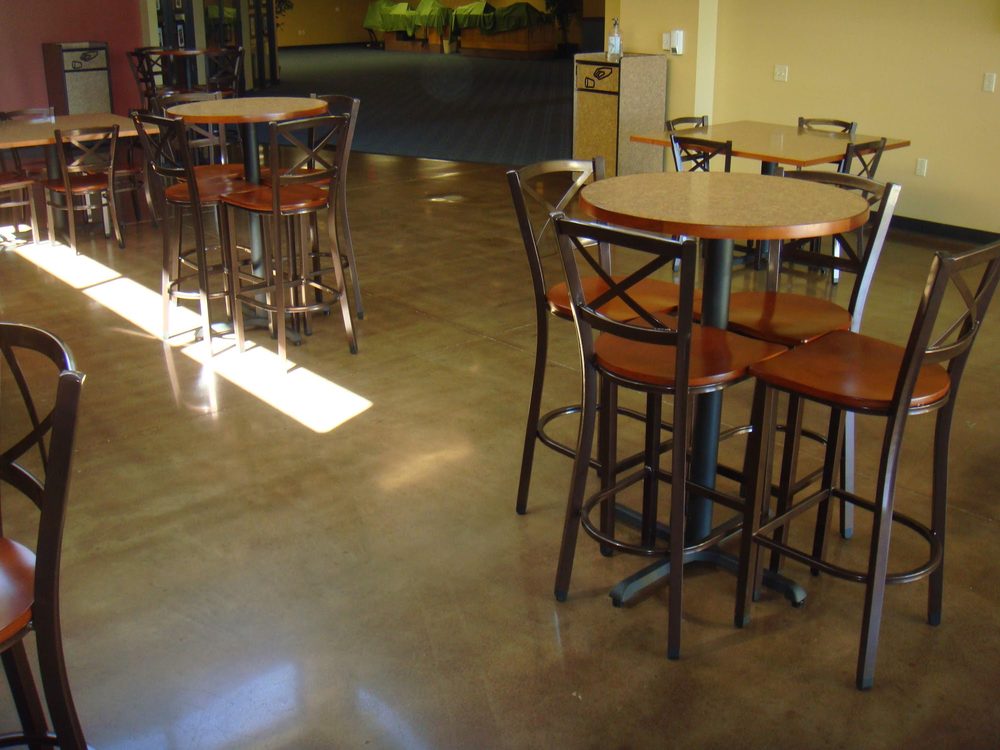 Polished concrete floor finish