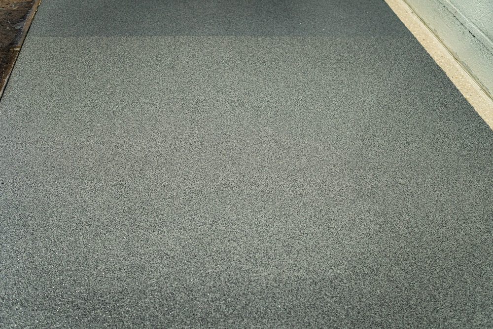 Example of a quartz floor finish